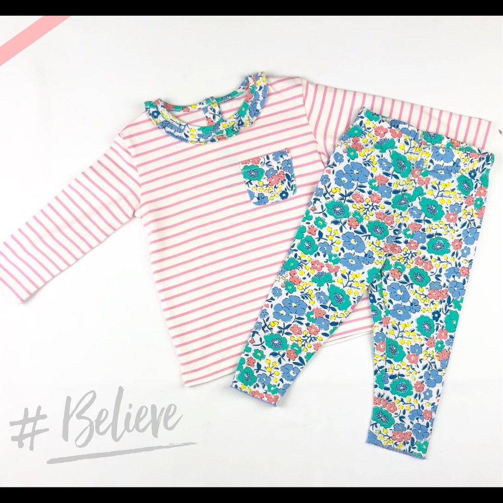 Floral Top and Legging Set